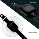 Wholesale Wrist Band Accessories Sport Strap Cover Full Protective Silicone Skin Compatible with Apple Airpods [2 / 1] Wireless Charging Case (Black)